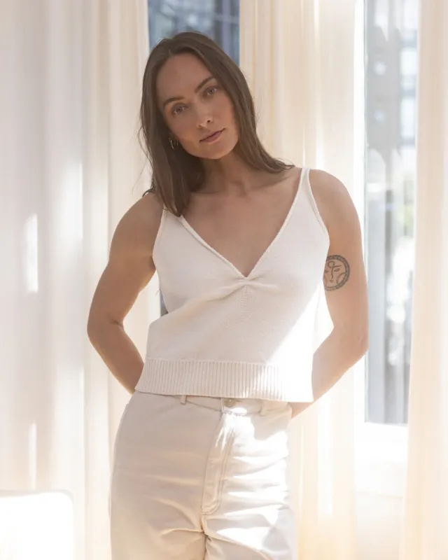 Murmur Knit Tank | Cream sold by Harly Jae