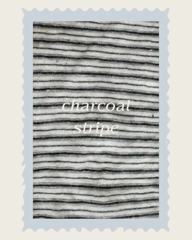 hj tee | Charcoal Stripe sold by Harly Jae