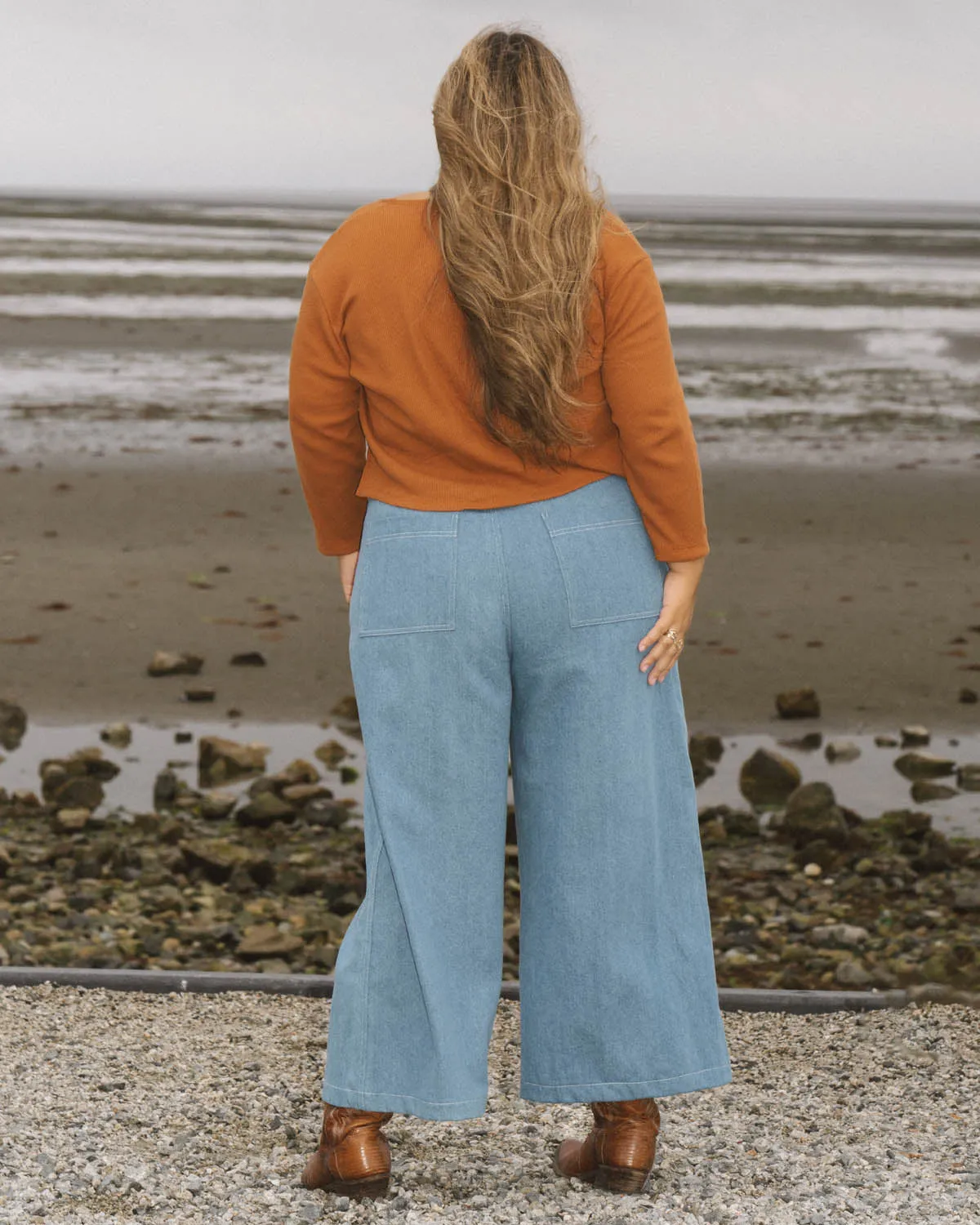 Last Chance | Tristan Pants | Denim | XL sold by Harly Jae product image thumbnail 2