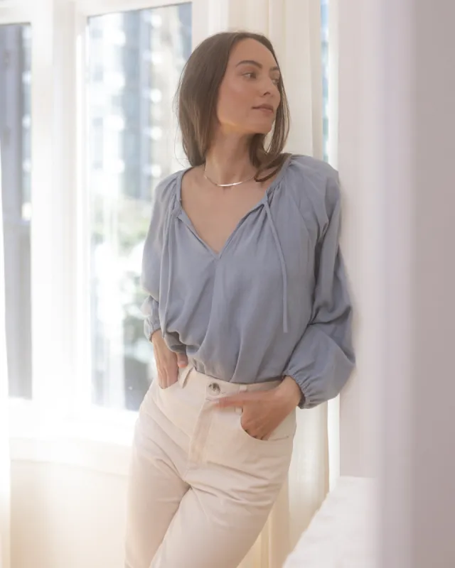 Last Chance | Blossom Blouse | Glacier | L/XL sold by Harly Jae