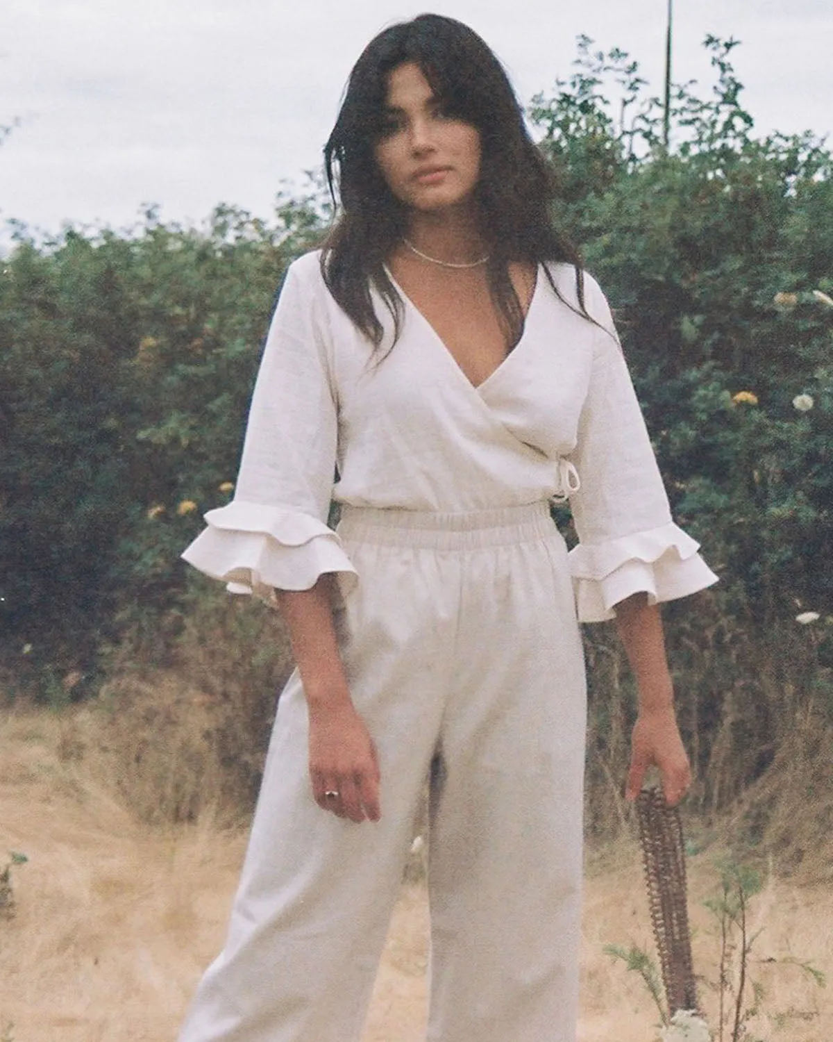 Last Chance | Lolita Blouse | Natural Checkered | 2X/3X sold by Harly Jae product image thumbnail 3