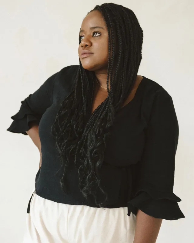 Last Chance | Lolita Blouse | Black Checkered | XXL/1X sold by Harly Jae