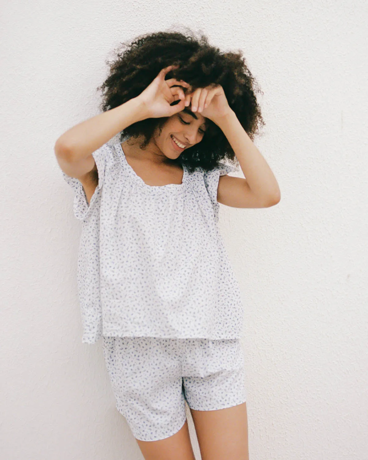 Last Chance | Cloud Sleepwear Shorts | Bouquet | 2X/3X sold by Harly Jae product image thumbnail 3
