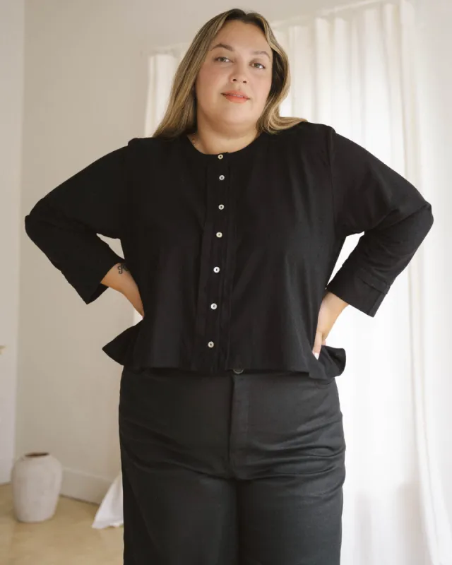 Sample | Lucia Blouse | Black | 1X sold by Harly Jae