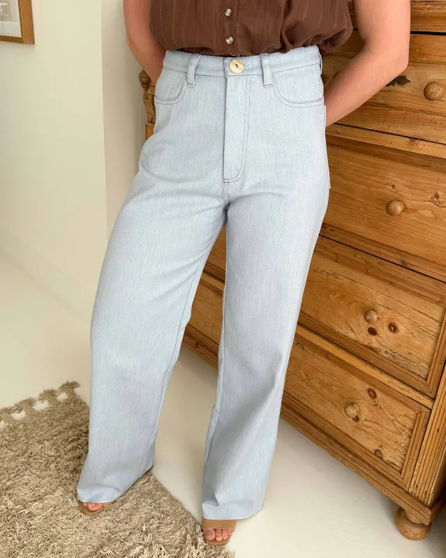 Wyn Pants | Tencel Denim sold by Harly Jae