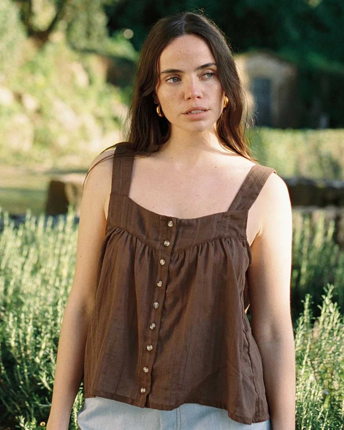 Nightie Tank | Earth Embroidery sold by Harly Jae product image thumbnail 3