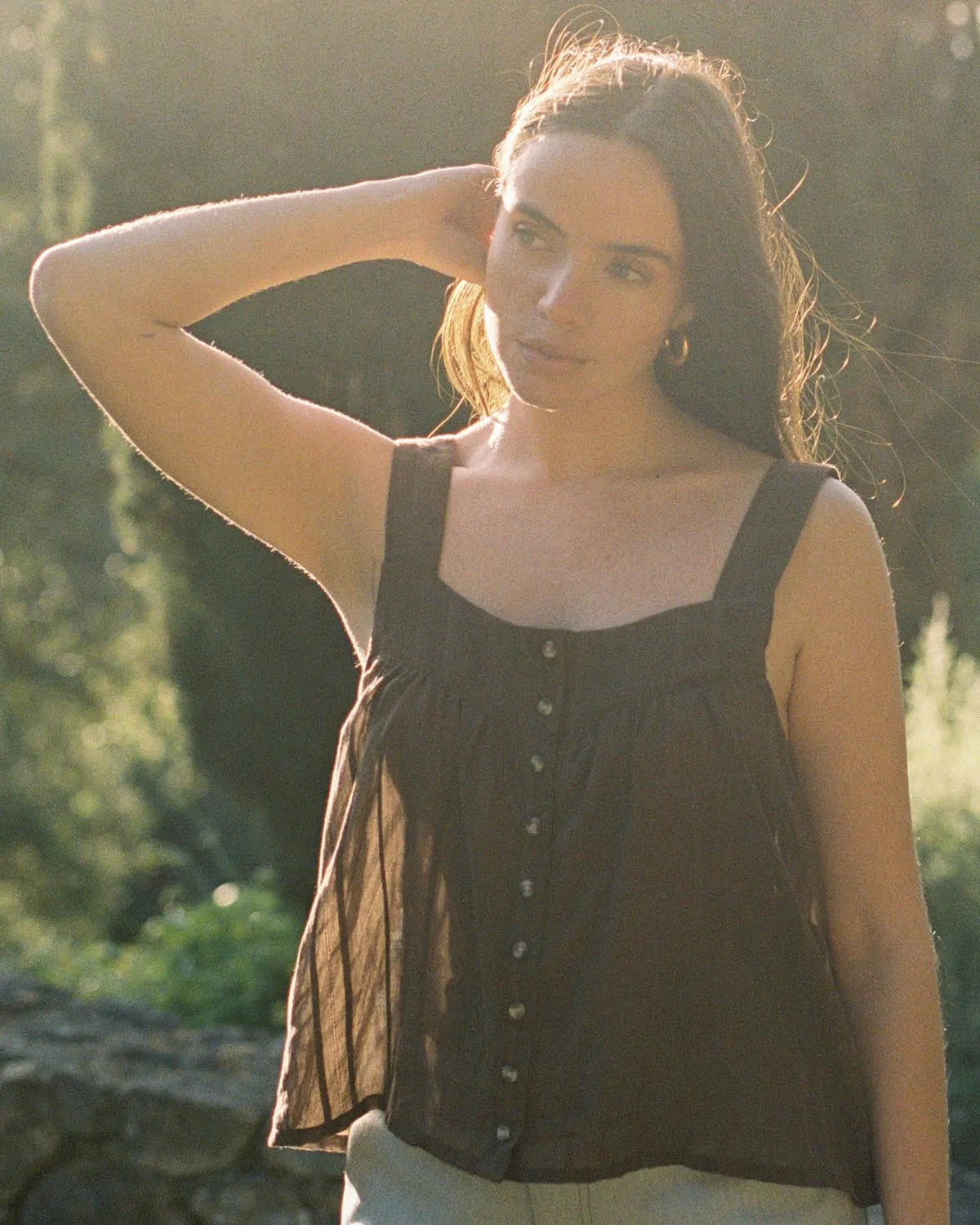 Nightie Tank | Earth Embroidery sold by Harly Jae product image thumbnail 5