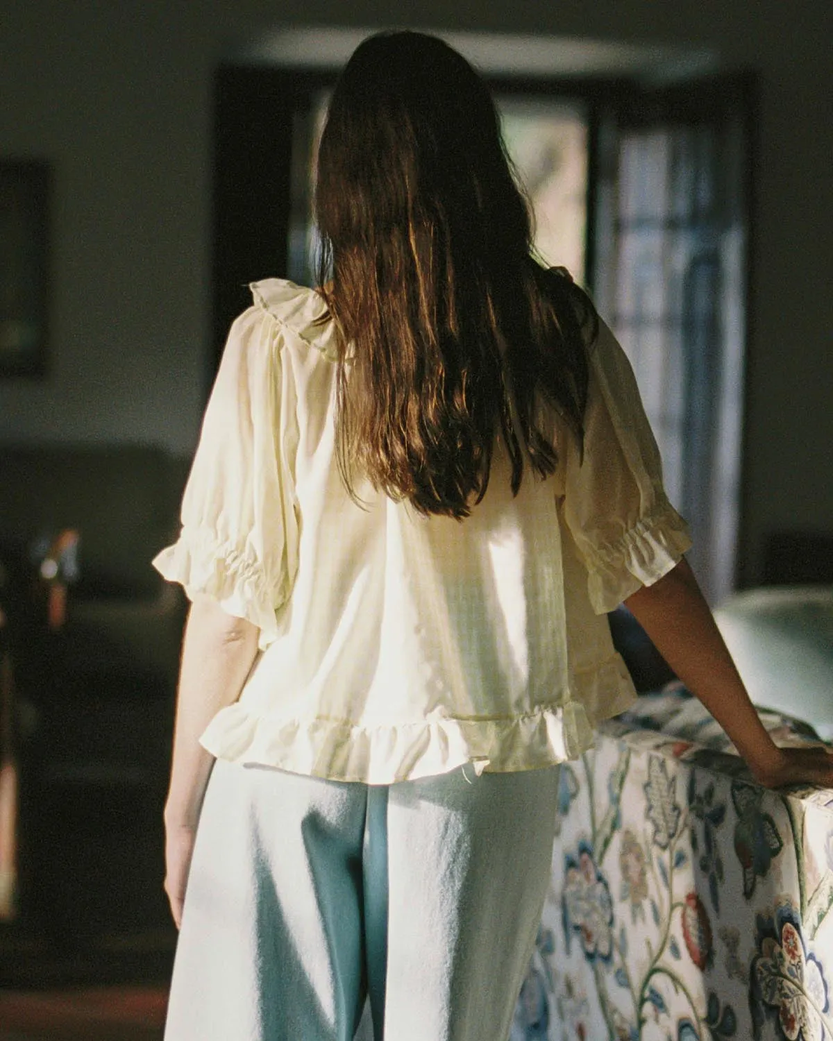 Doll Blouse | Lemon Check sold by Harly Jae product image thumbnail 5