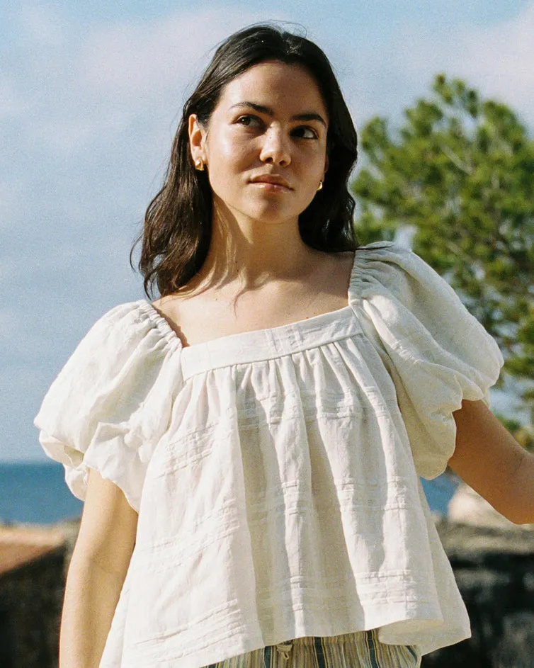 Nuage Blouse | Cloudy Grid sold by Harly Jae