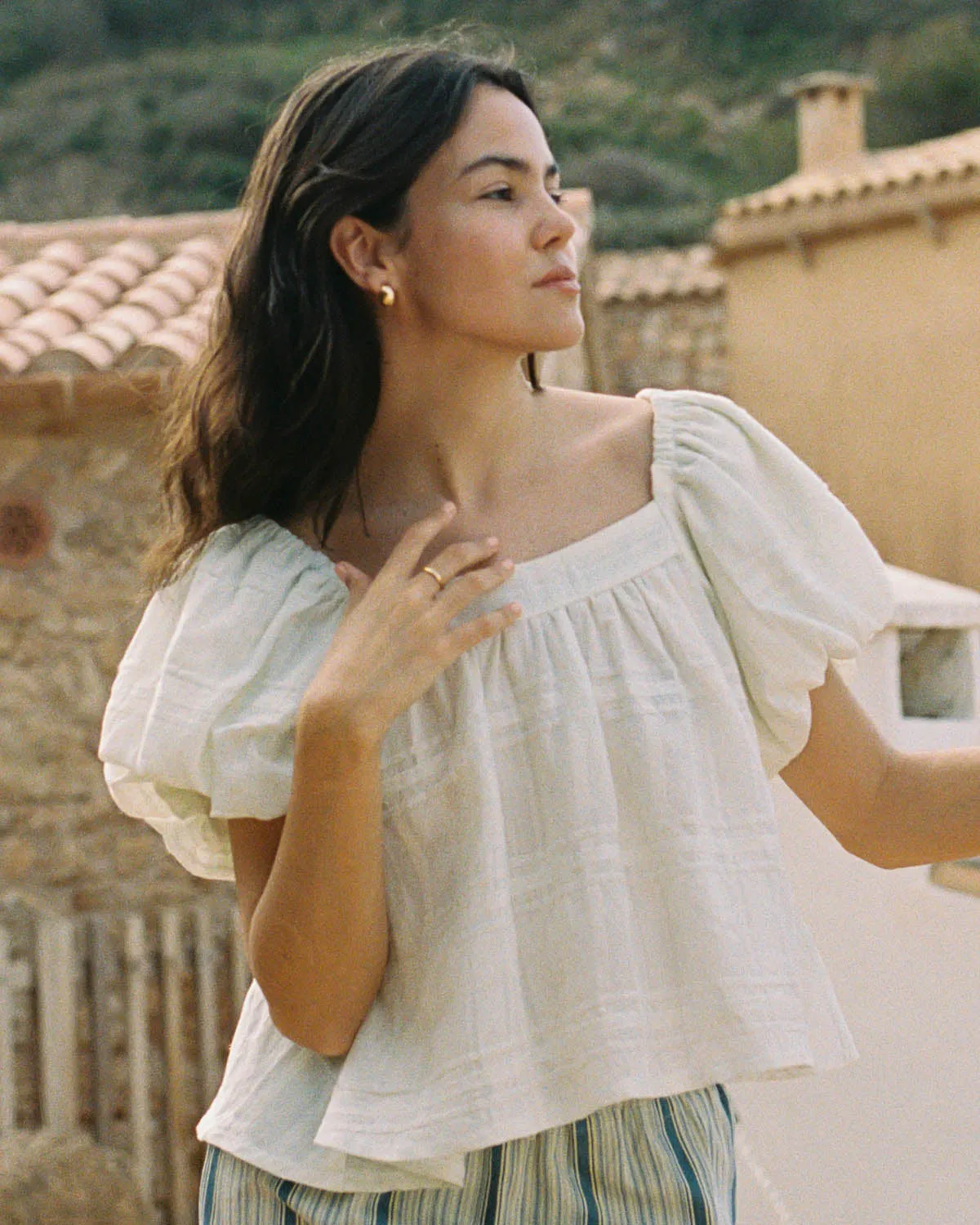 Nuage Blouse | Cloudy Grid sold by Harly Jae product image thumbnail 5