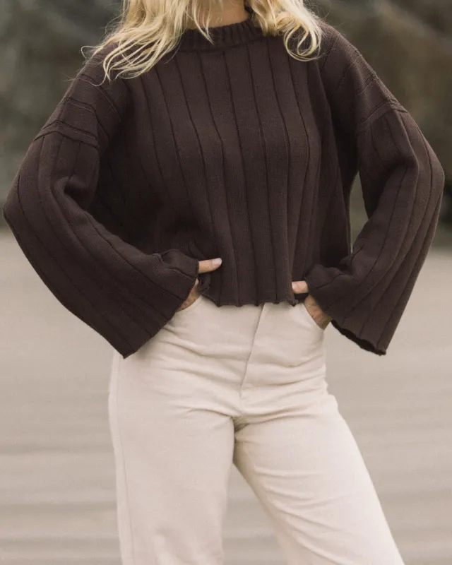 Last Chance | Muse Sweater | Cocoa | 2X/3X made by Harly Jae
