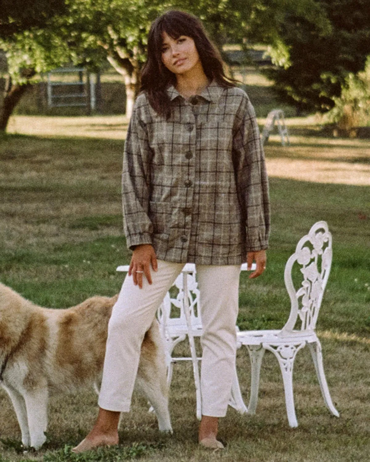 Last Chance | Sóller Jacket | Brown Plaid | L/XL sold by Harly Jae