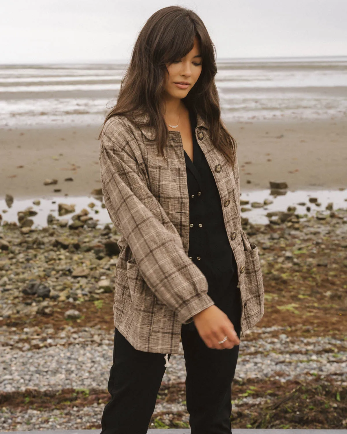 Last Chance | Sóller Jacket | Brown Plaid | XS sold by Harly Jae product image thumbnail 2