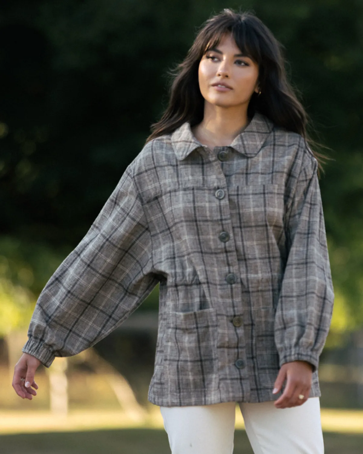 Last Chance | Sóller Jacket | Brown Plaid | XS sold by Harly Jae product image thumbnail 4