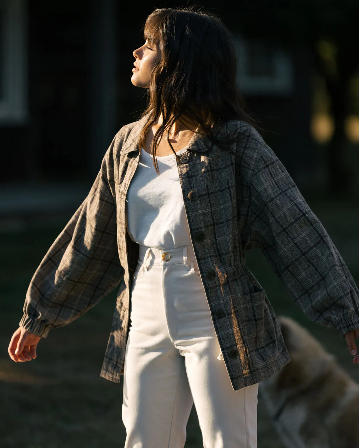 Last Chance | Sóller Jacket | Brown Plaid | XS sold by Harly Jae product image thumbnail 3