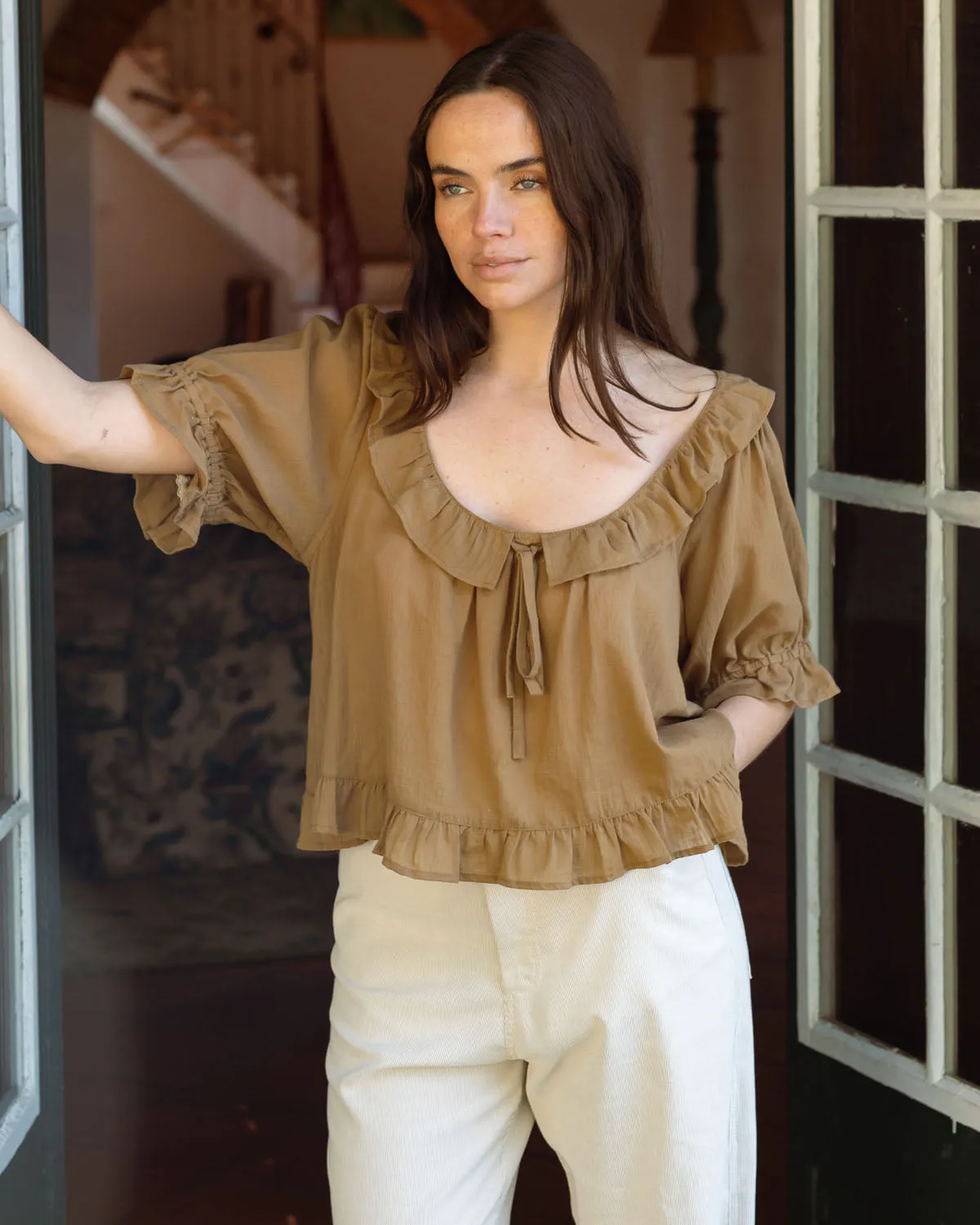 Last Chance | Doll Blouse | Chestnut | XS sold by Harly Jae product image thumbnail 2