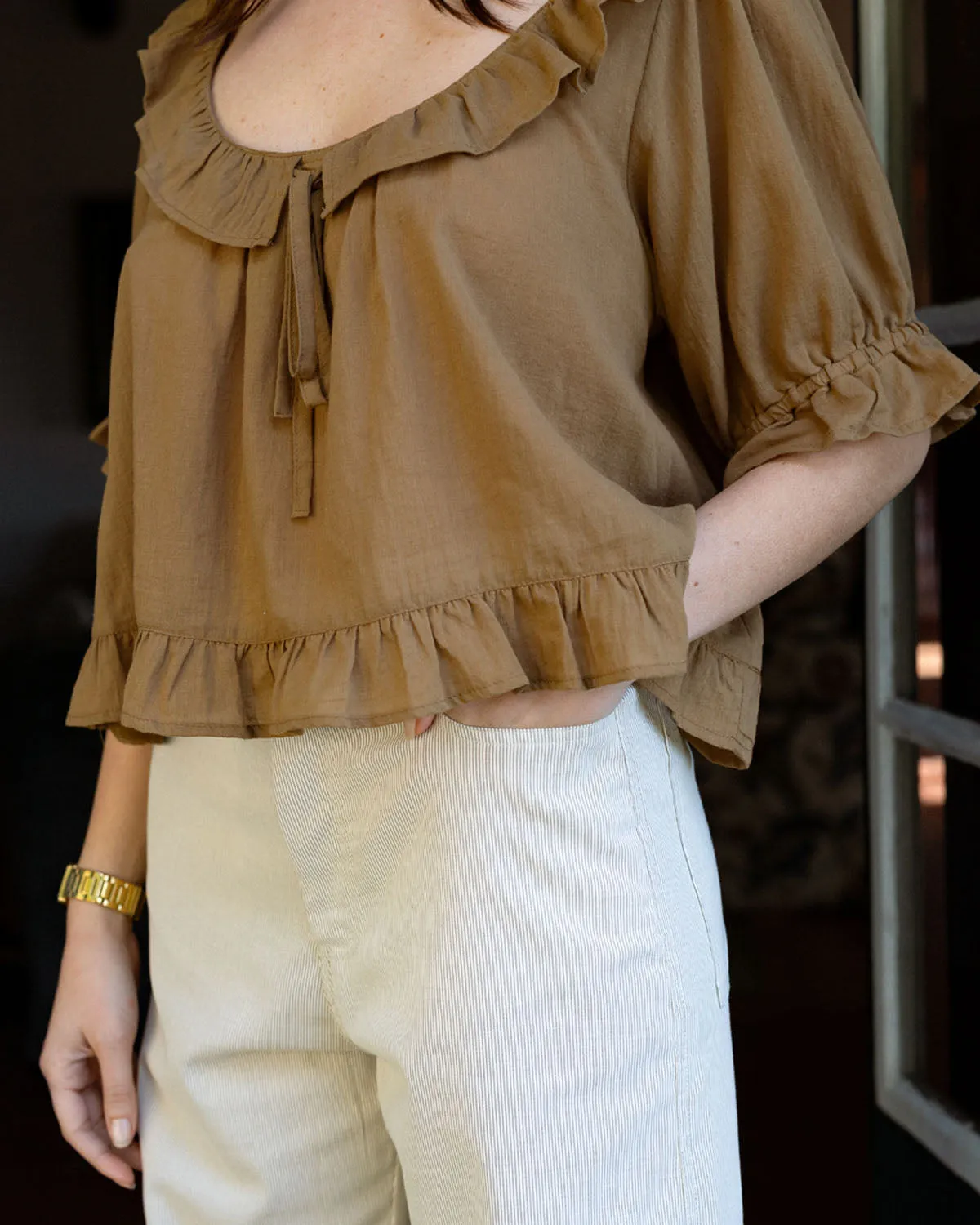 Last Chance | Doll Blouse | Chestnut | XS sold by Harly Jae product image thumbnail 3