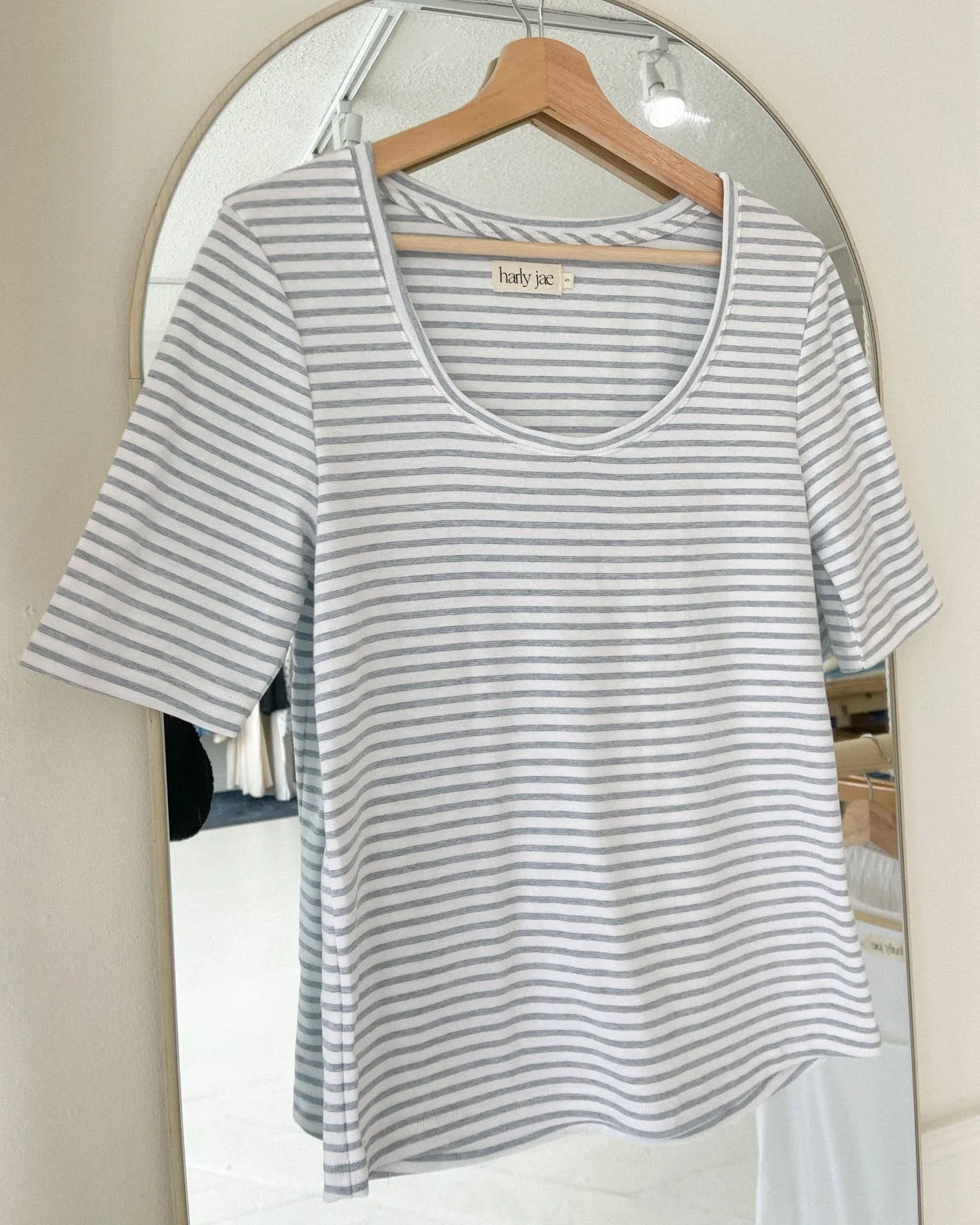 Last Chance | hj tee | Sky Stripe | 1X sold by Harly Jae product image thumbnail 3