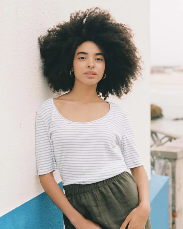 Last Chance | hj tee | Sky Stripe | L sold by Harly Jae