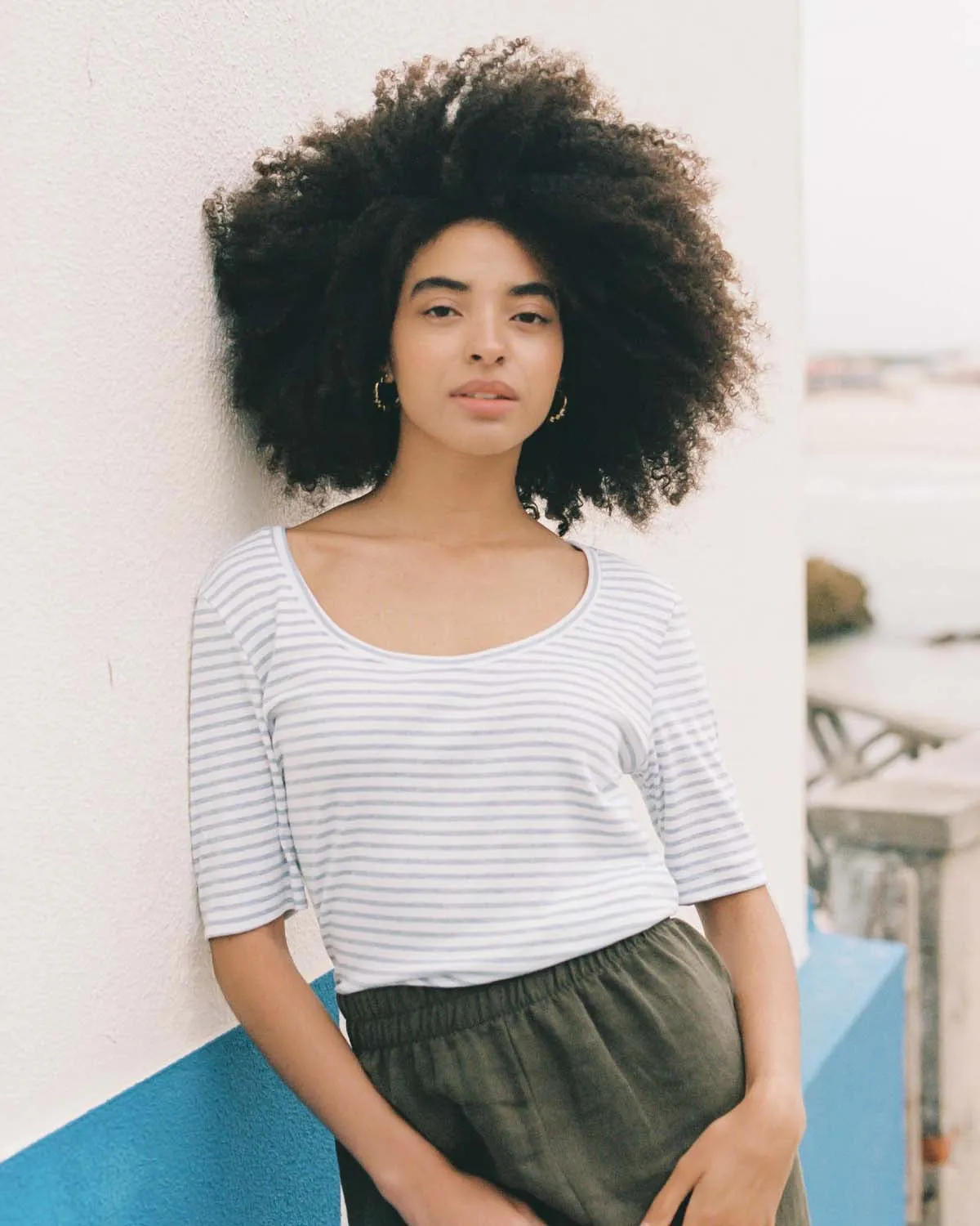 Last Chance | hj tee | Sky Stripe | S sold by Harly Jae