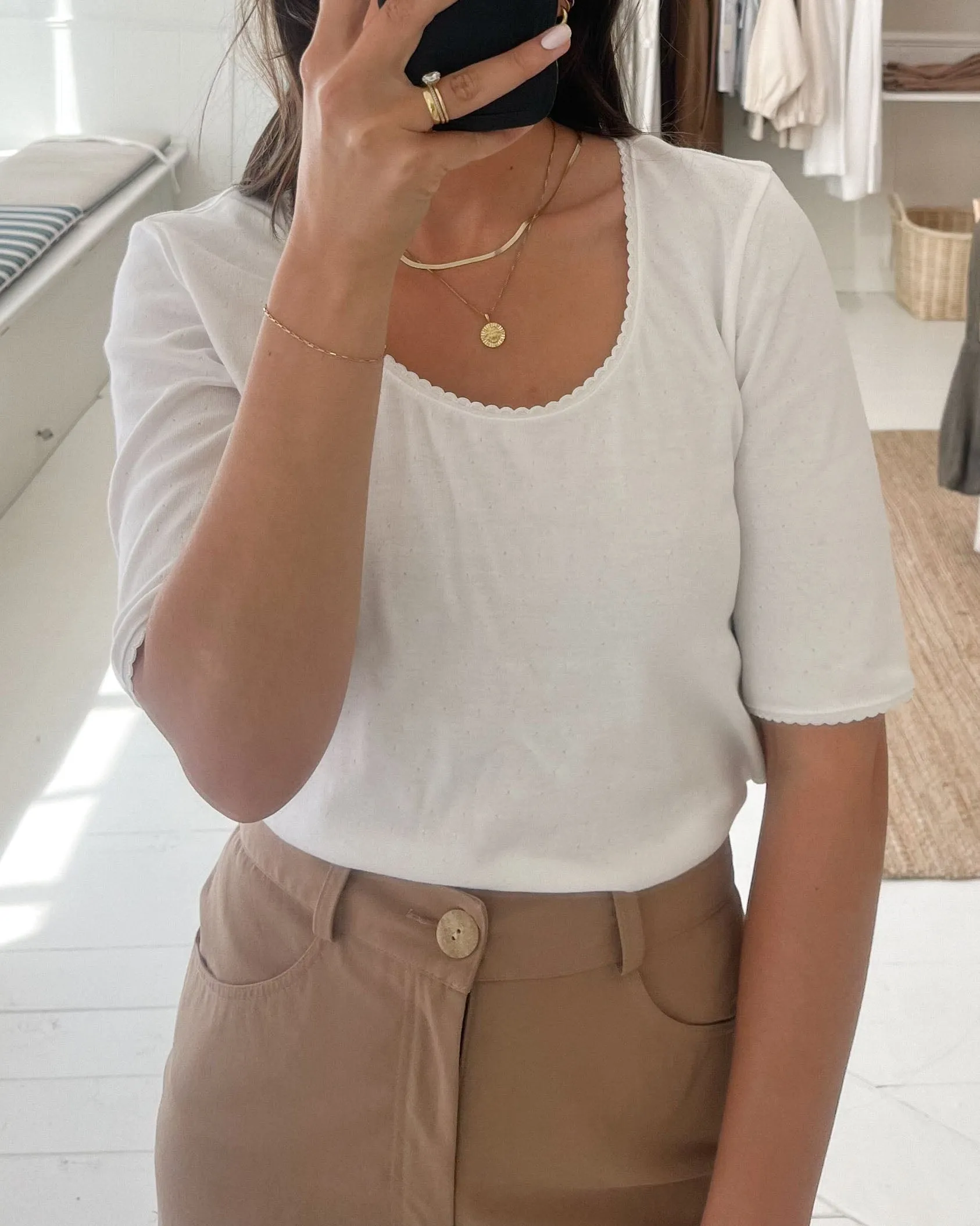 Last Chance | hj tee | Pointelle | L sold by Harly Jae product image thumbnail 2