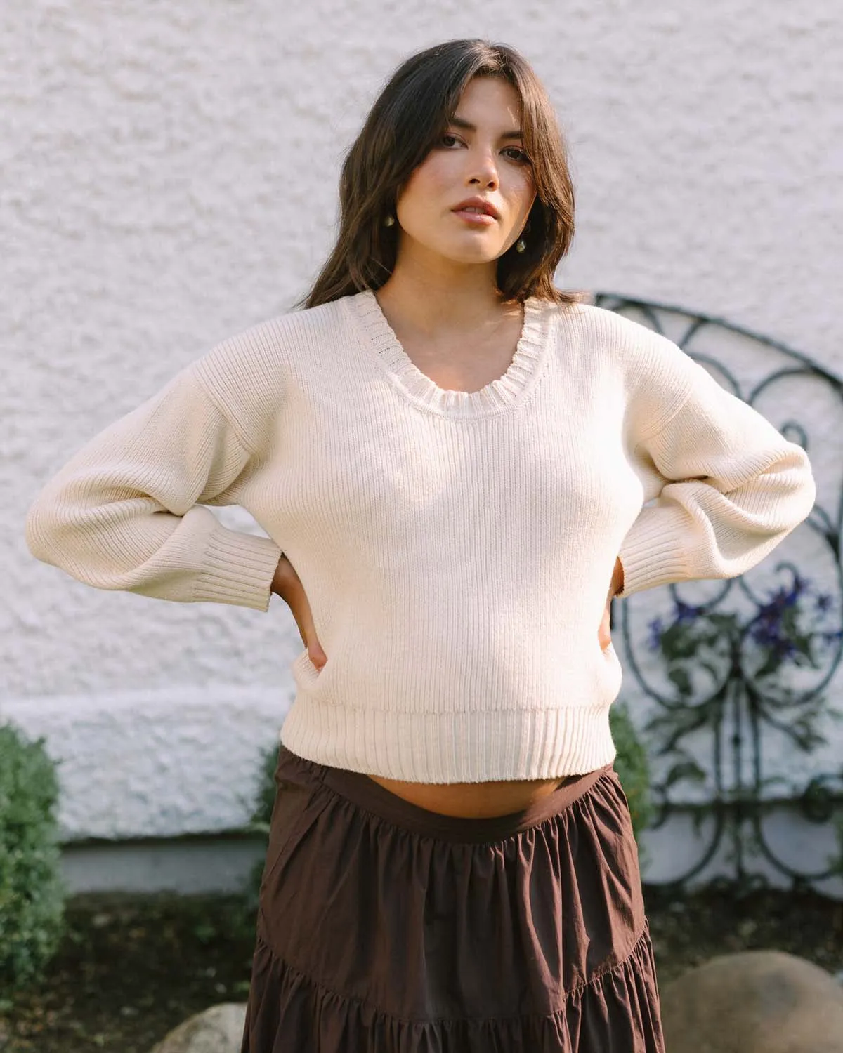 Sample | Groove Sweater | Cream | XS sold by Harly Jae