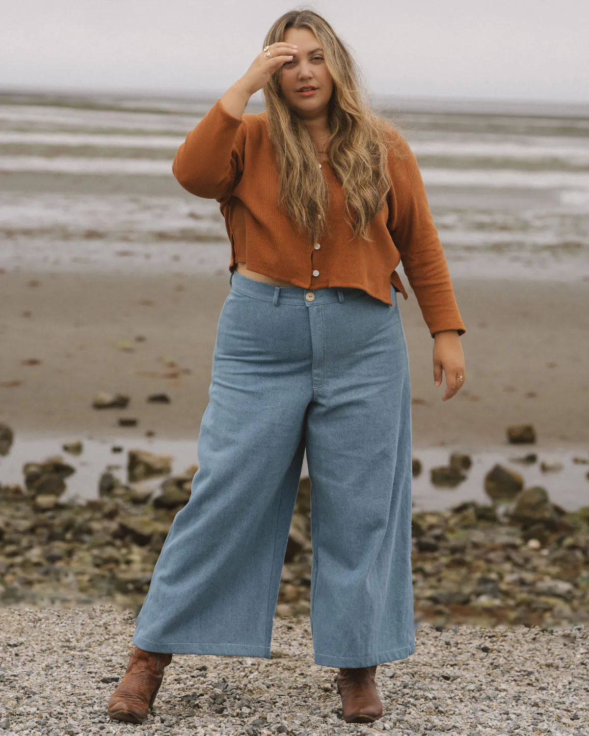 Last Chance | Tristan Pants | Denim | 1X sold by Harly Jae