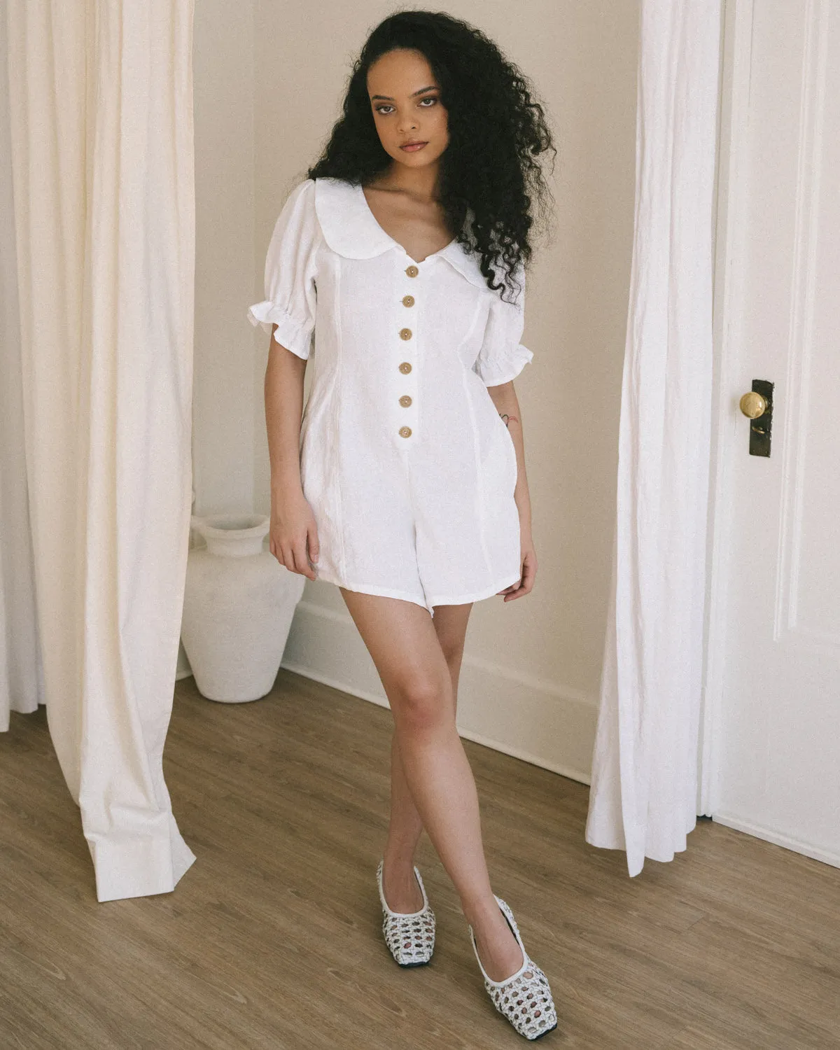 Sample | Dorothy Romper | Salt | XS sold by Harly Jae product image thumbnail 4