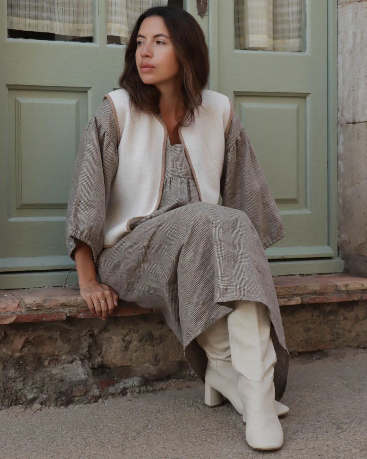 Sample | Jones Vest | Vanilla | XS sold by Harly Jae product image thumbnail 3