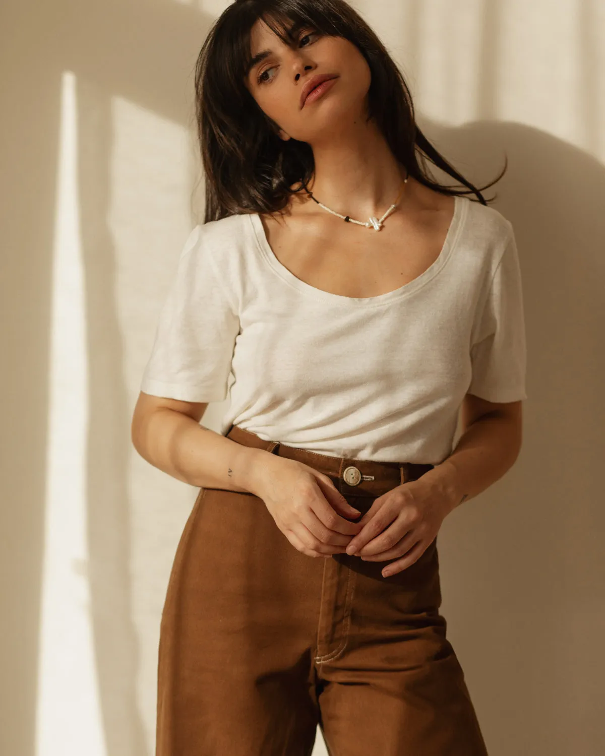 Imperfect | hj tee | Ivory | XS sold by Harly Jae