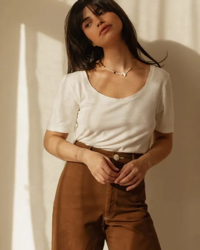 Imperfect | hj tee | Ivory | S sold by Harly Jae
