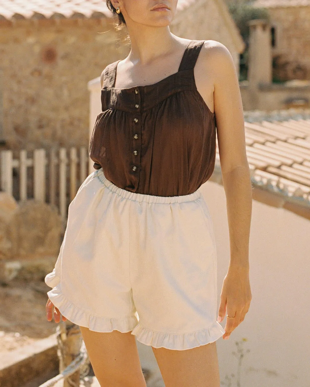 Imperfect | Nightie Tank | Earth Embroidery | S/M sold by Harly Jae product image thumbnail 5