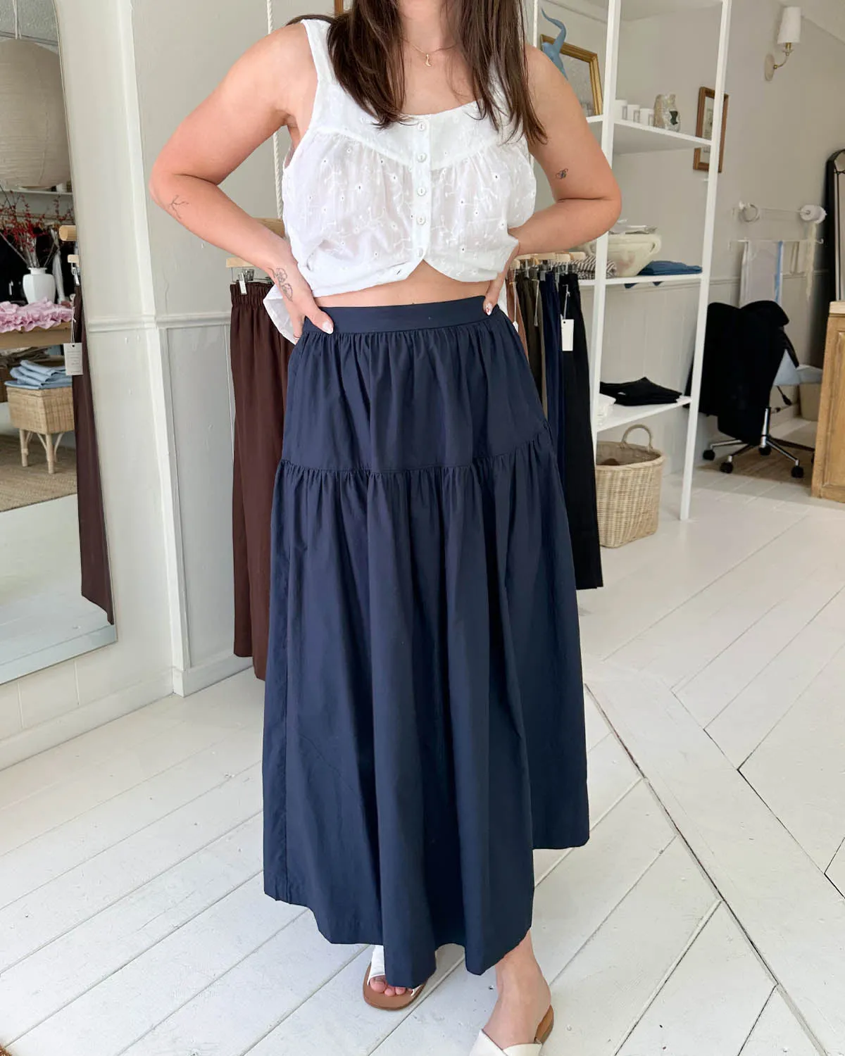 Prairie Skirt | Navy sold by Harly Jae product image thumbnail 3