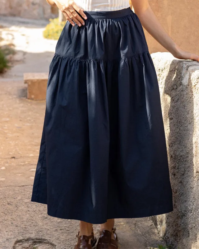 Prairie Skirt | Navy made by Harly Jae