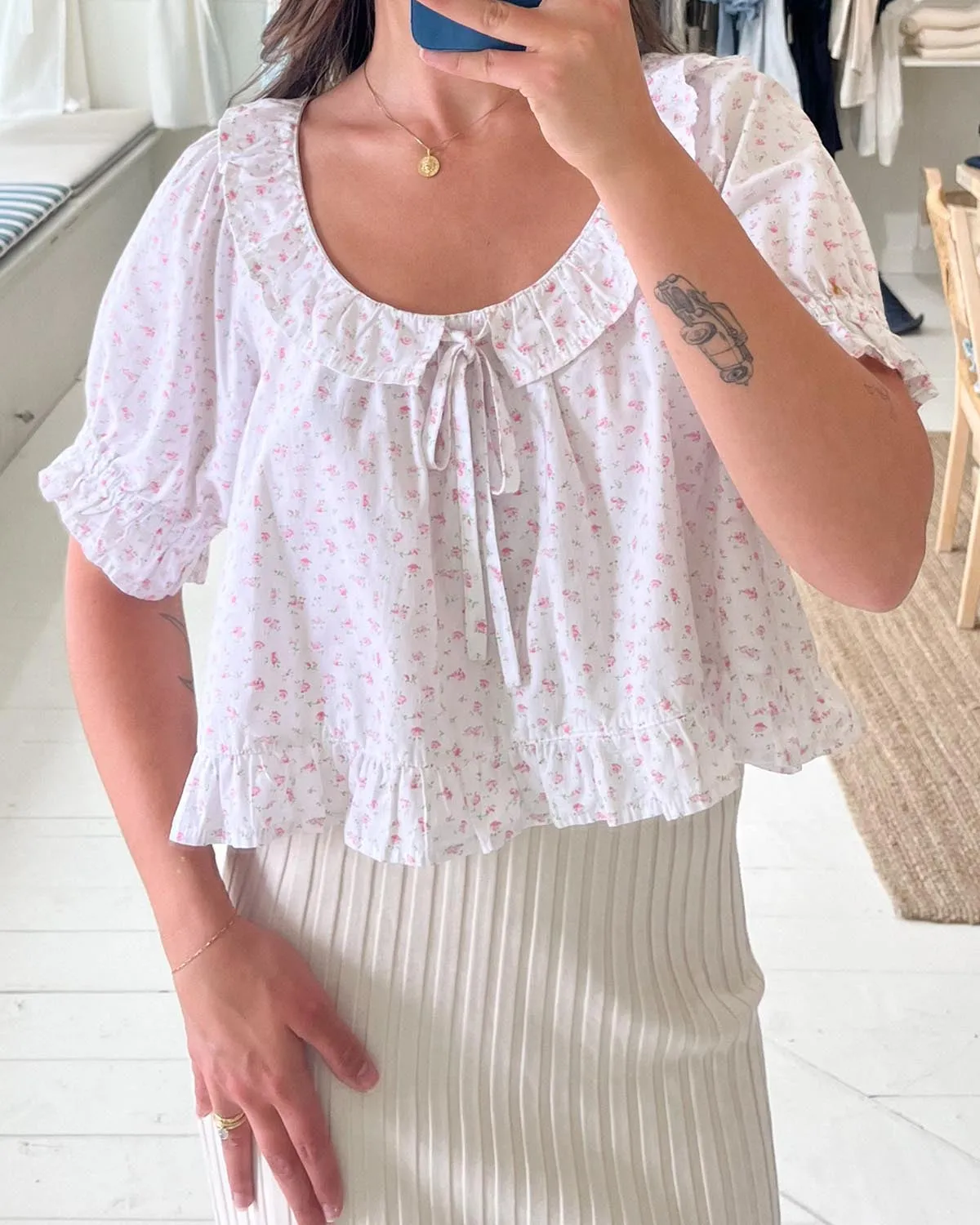 Doll Blouse | Rose Floral sold by Harly Jae product image thumbnail 3