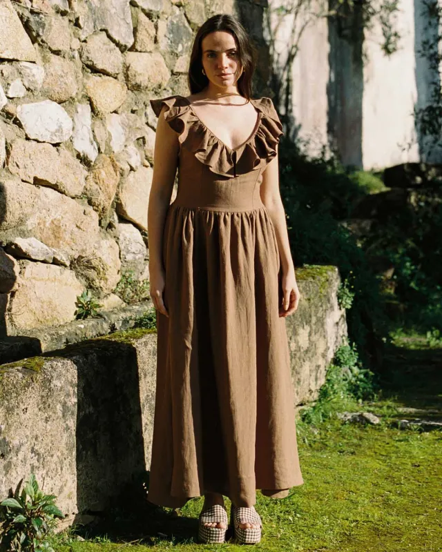 Céleste Dress | Chocolate sold by Harly Jae