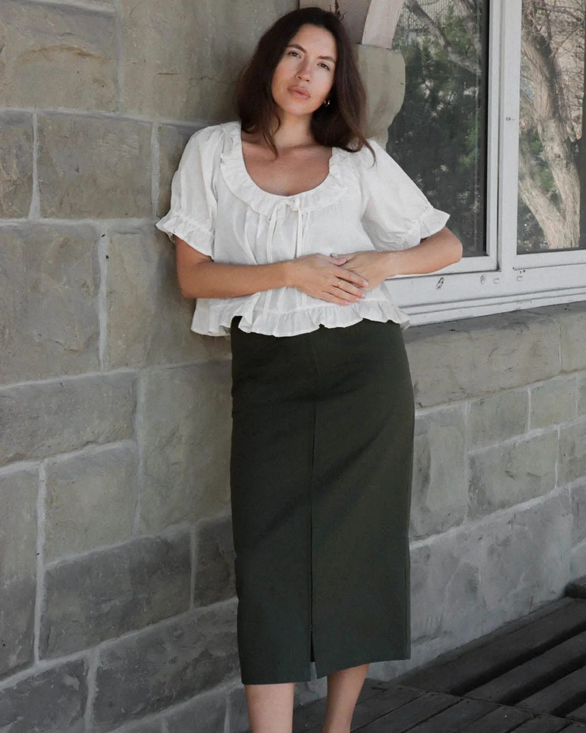 Last Chance | Zipper Skirt | Olive | M sold by Harly Jae product image thumbnail 2