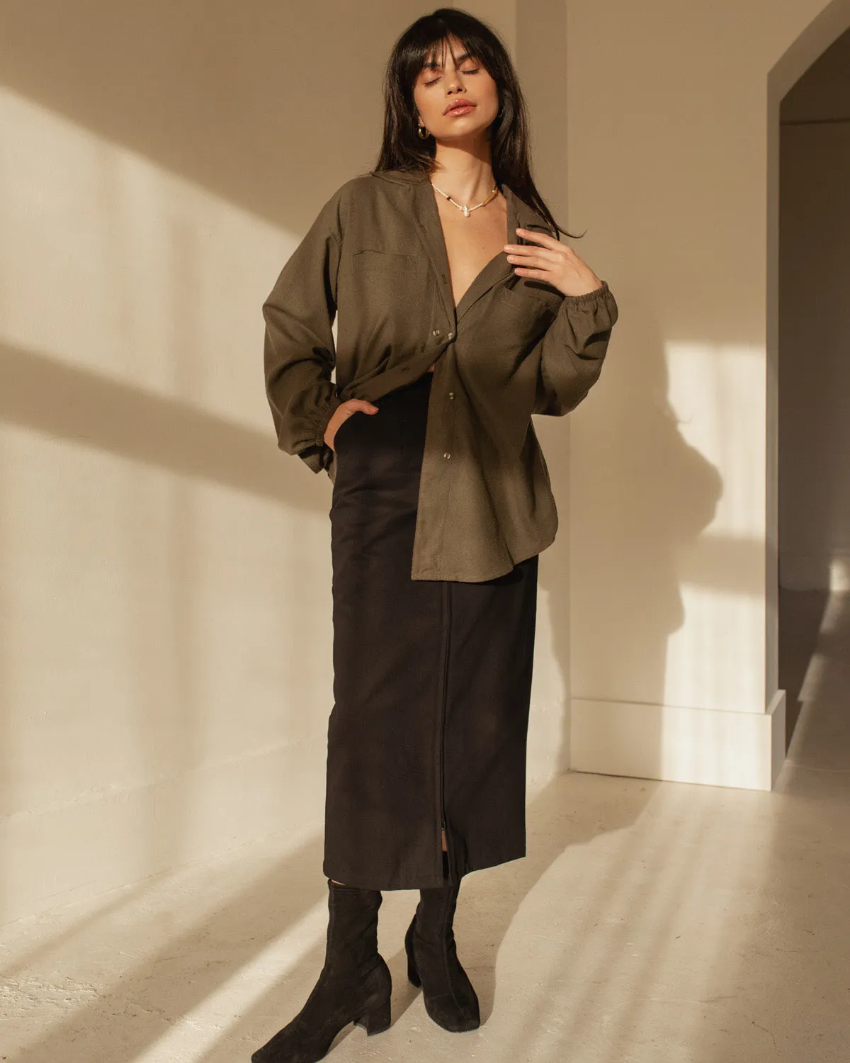 Last Chance | Zipper Skirt | Black | M sold by Harly Jae product image thumbnail 3