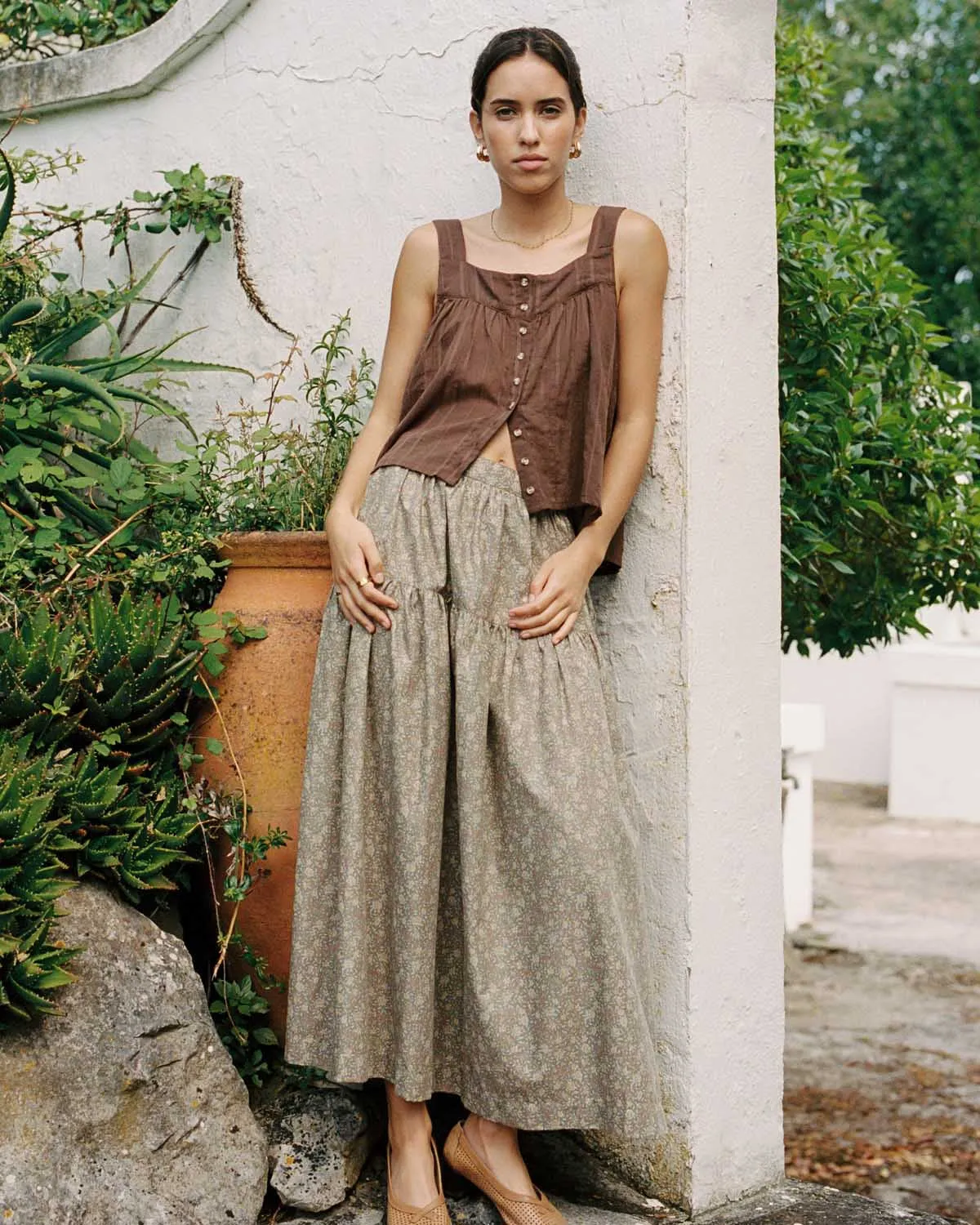 Last Chance | Prairie Skirt | Chai Blossom | 1X sold by Harly Jae