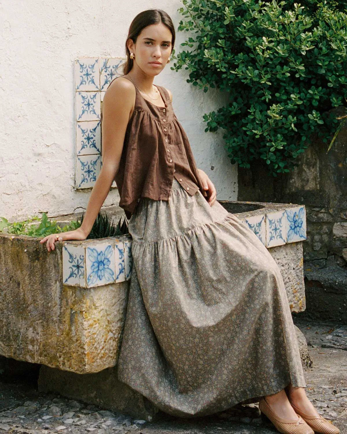 Last Chance | Prairie Skirt | Chai Blossom | 1X sold by Harly Jae product image thumbnail 4