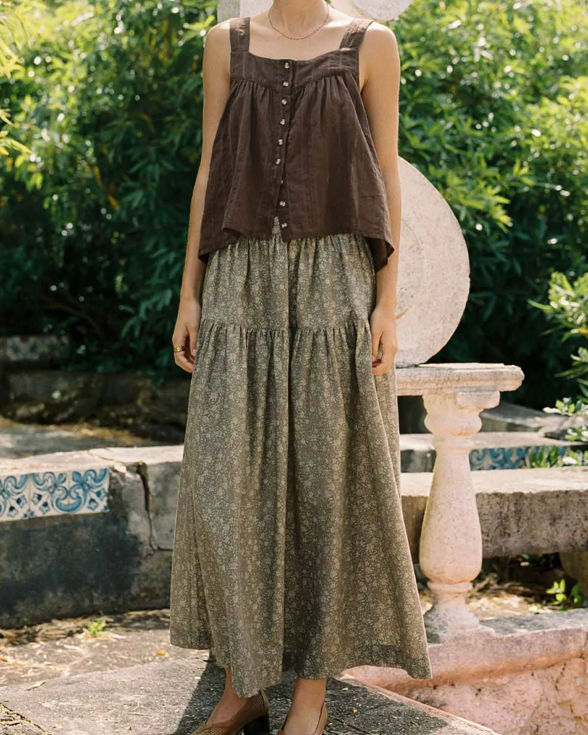 Last Chance | Prairie Skirt | Chai Blossom | 1X sold by Harly Jae product image thumbnail 2