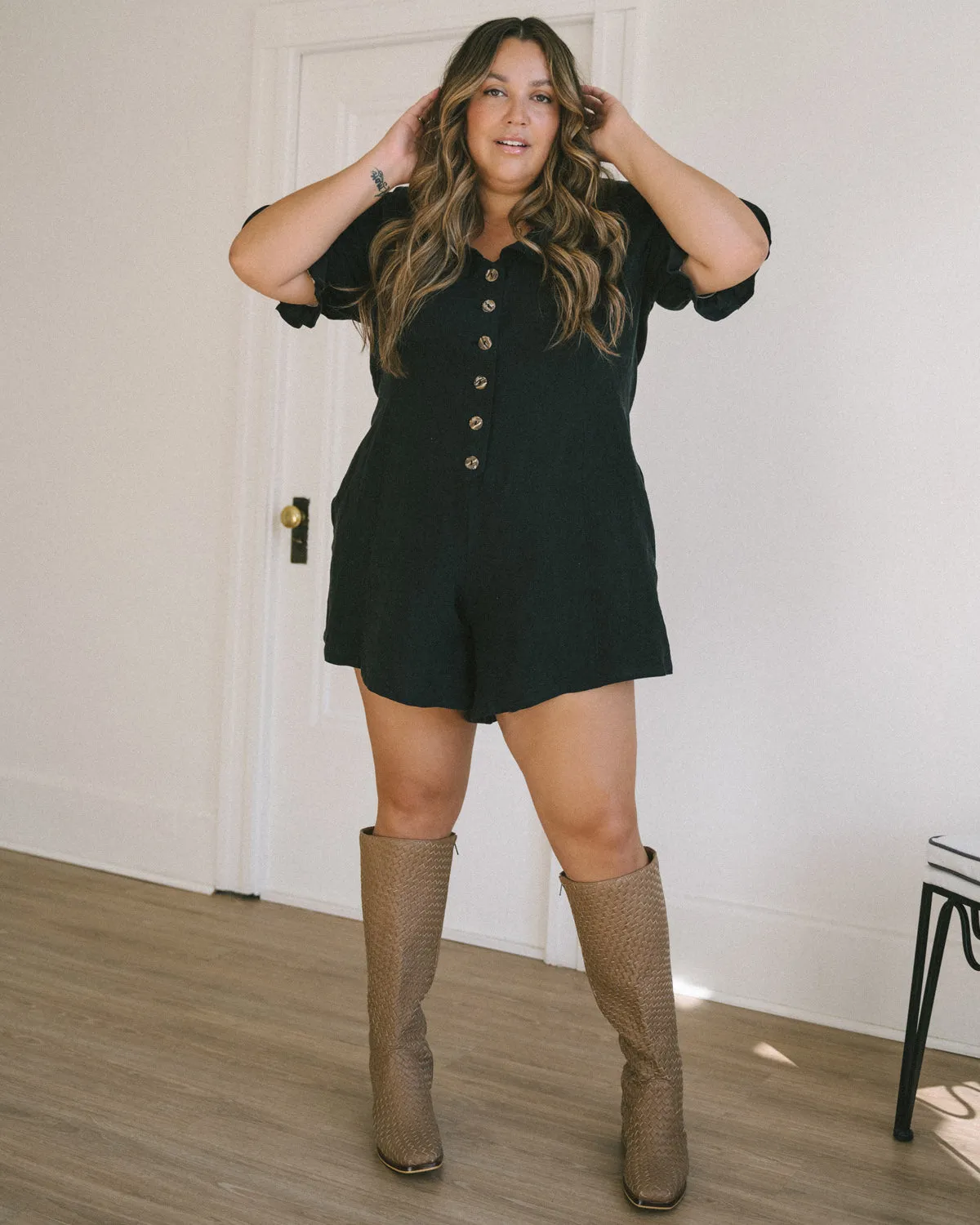 Last Chance | Dorothy Romper | Black | XL sold by Harly Jae