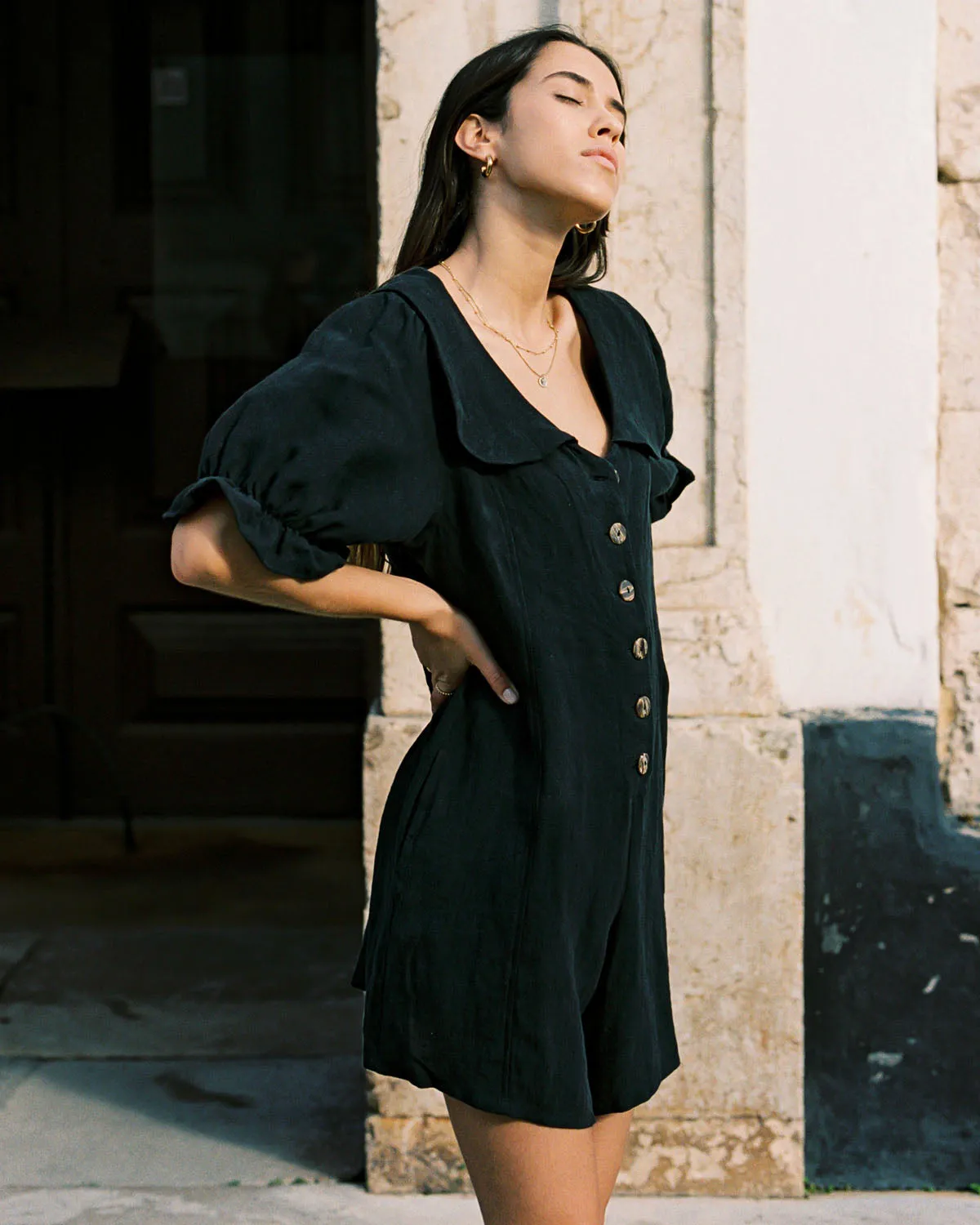 Last Chance | Dorothy Romper | Black | XS sold by Harly Jae product image thumbnail 3