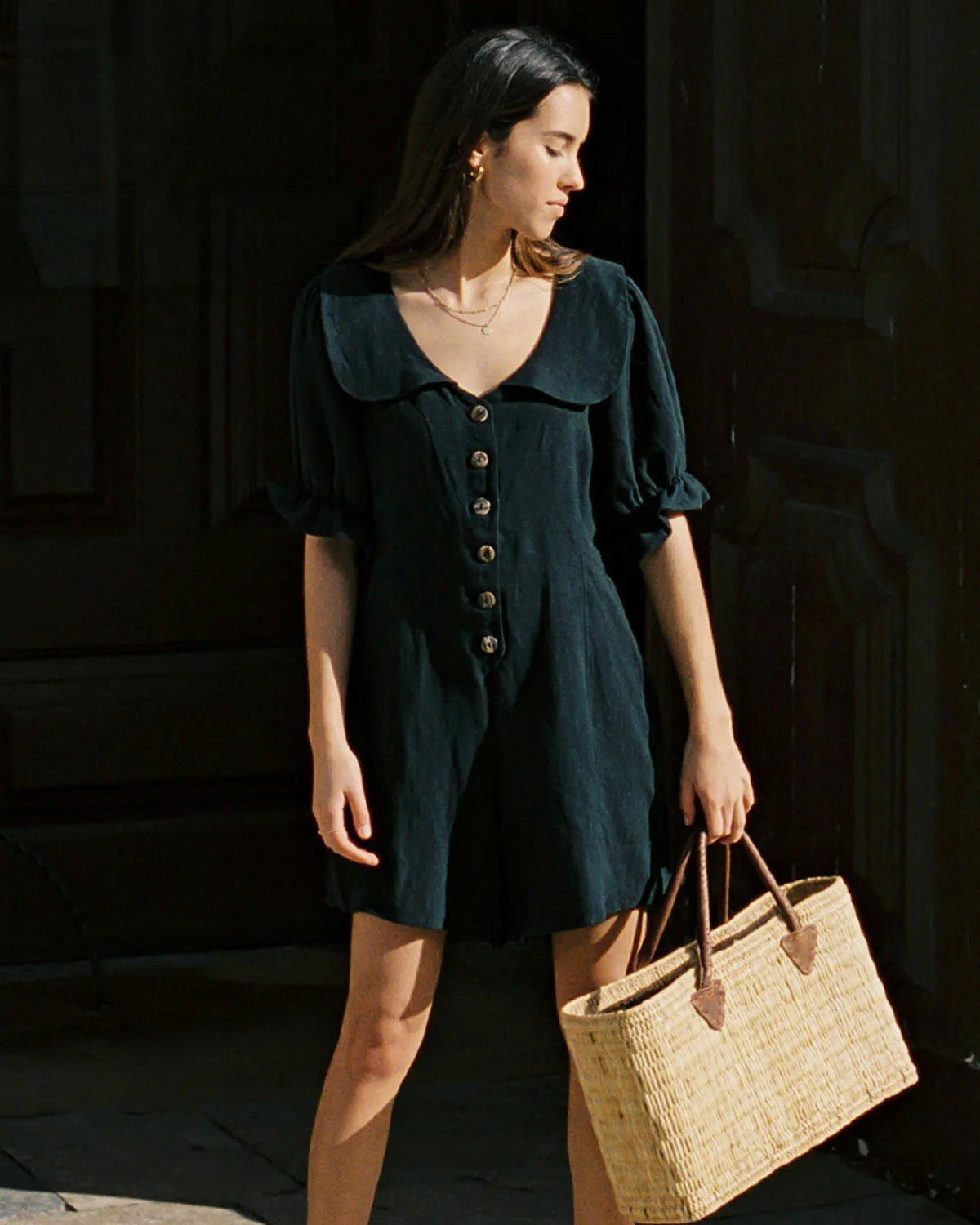 Last Chance | Dorothy Romper | Black | XS sold by Harly Jae