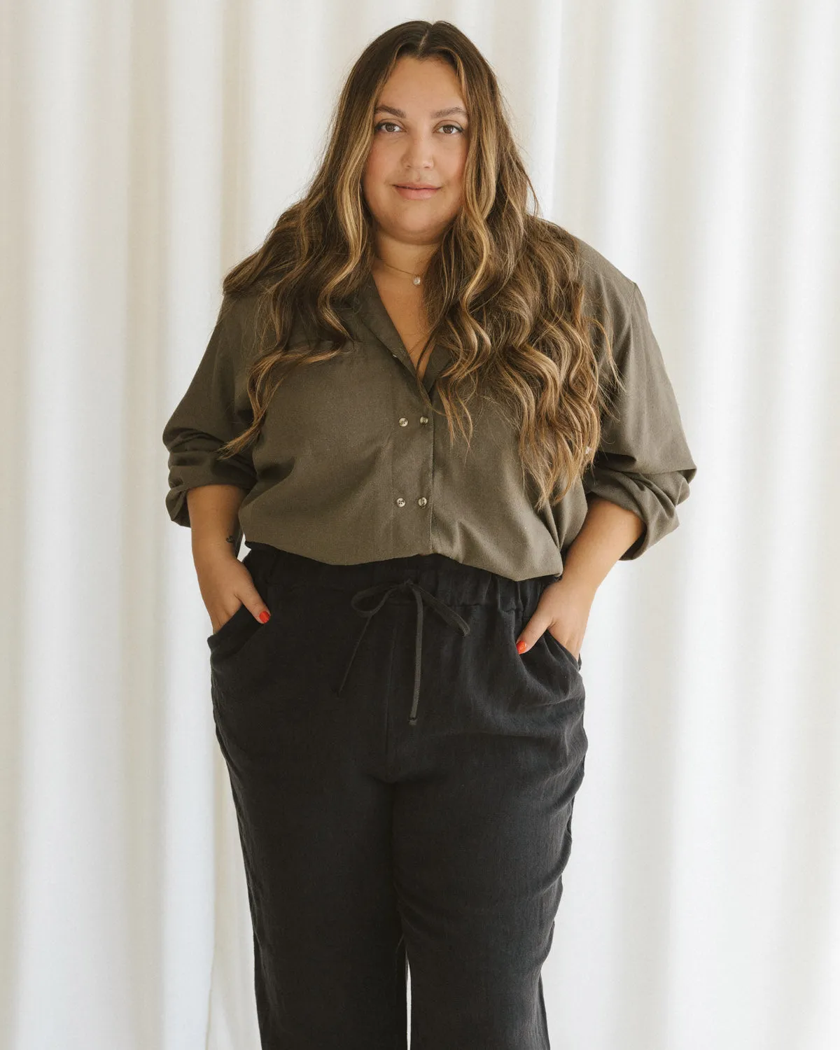 Last Chance | House Blouse | Olive | 2X/3X sold by Harly Jae product image thumbnail 2