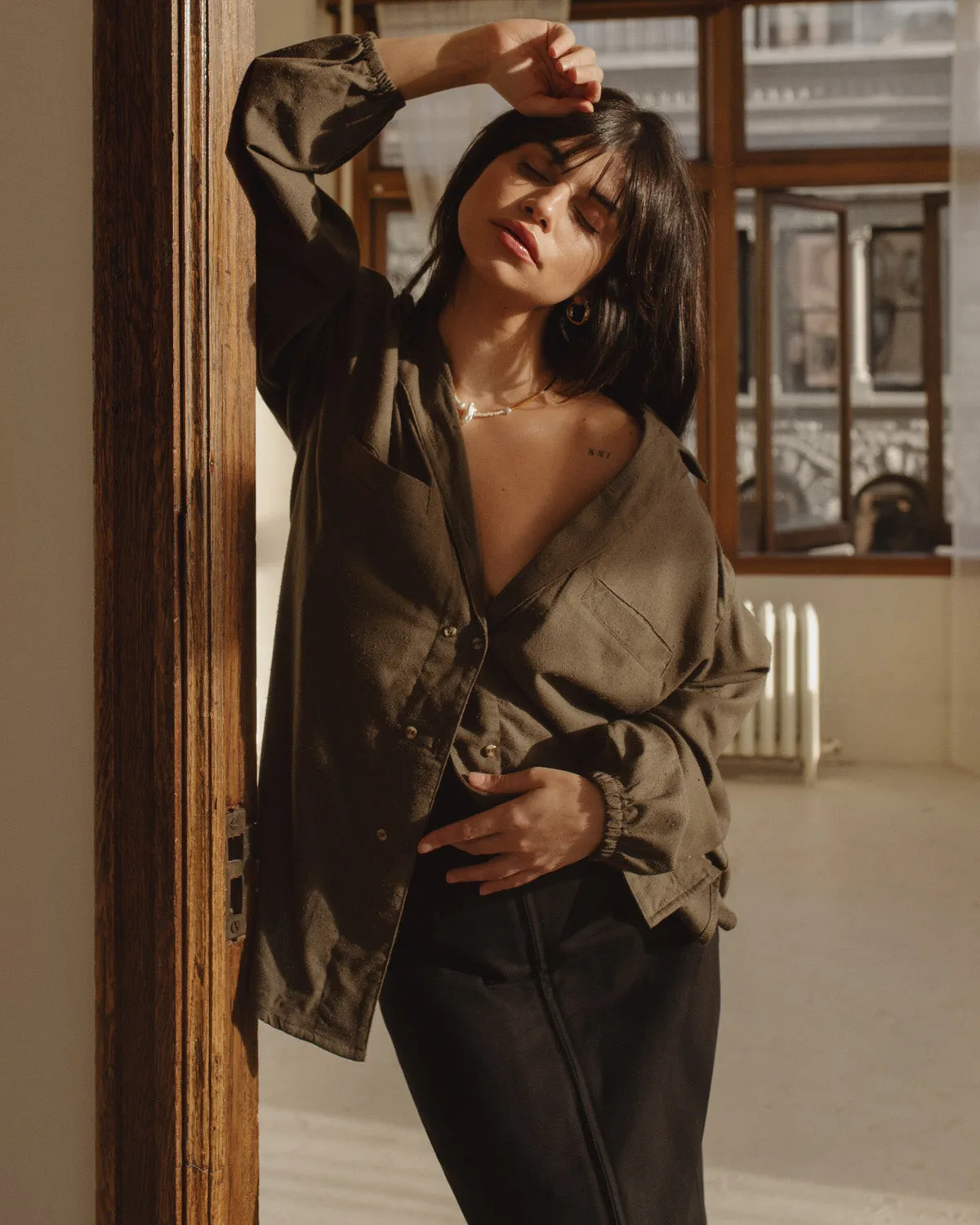 Last Chance | House Blouse | Olive | 2X/3X sold by Harly Jae product image thumbnail 3