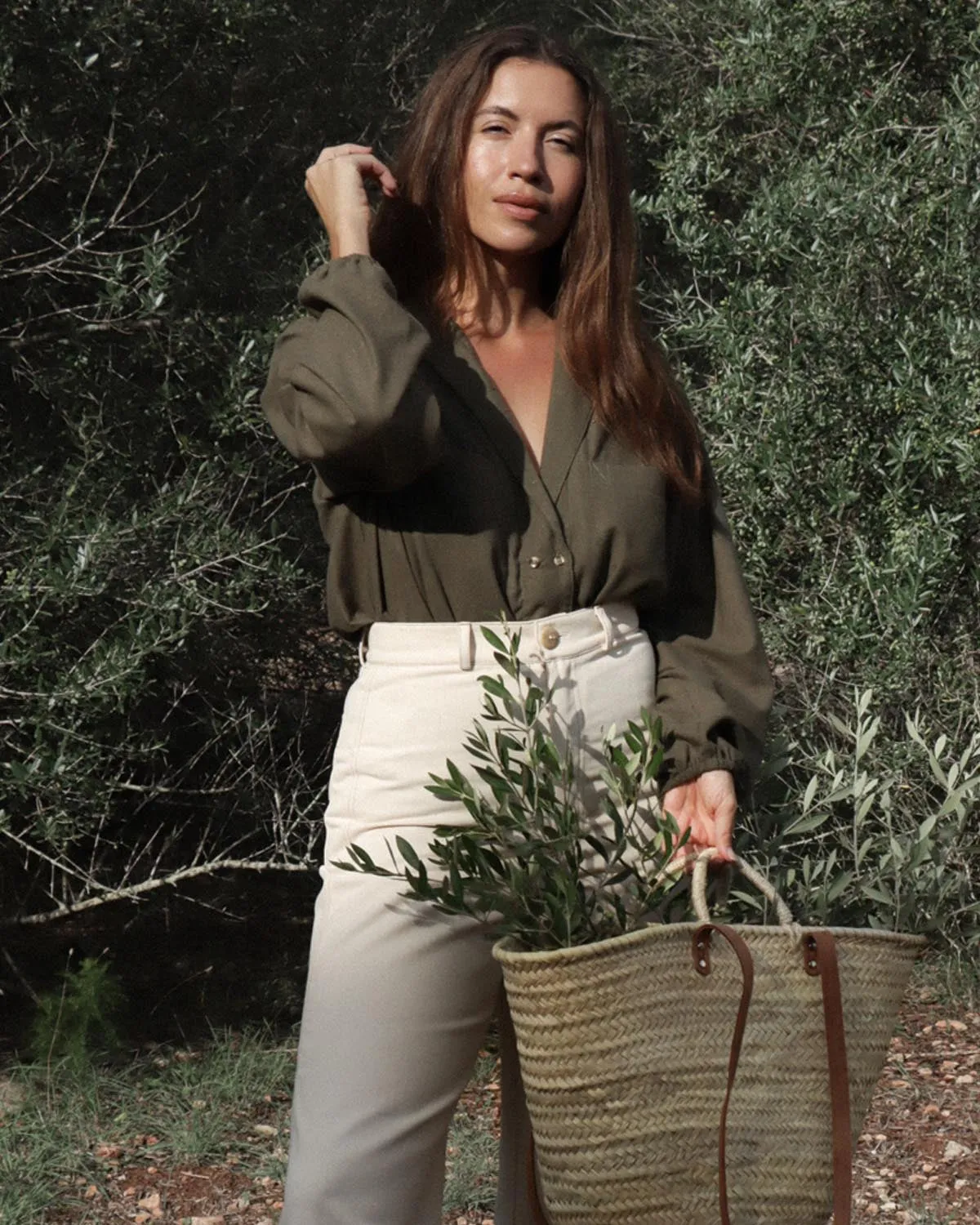 Last Chance | House Blouse | Olive | 2X/3X sold by Harly Jae product image thumbnail 4