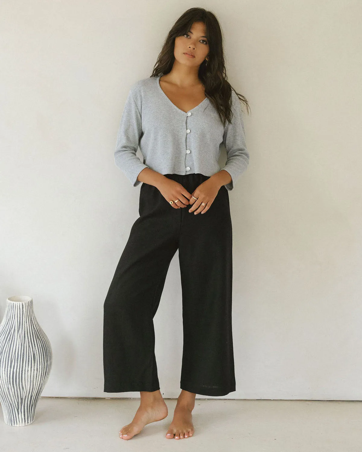 Last Chance | James Blouse | Waffle | Grey Mix | XXL/1X sold by Harly Jae product image thumbnail 5