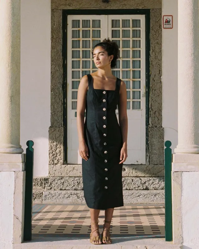 Last Chance | Provence Dress | Black | 1X made by Harly Jae