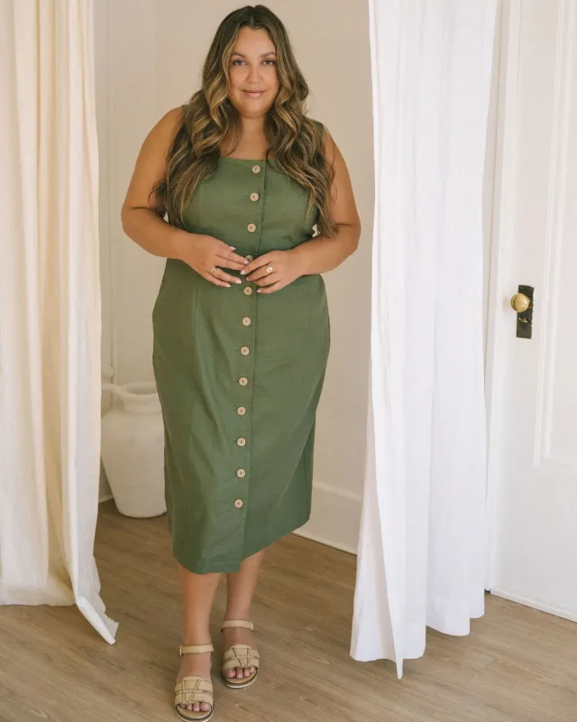 Last Chance | Provence Dress | Pistachio | L made by Harly Jae